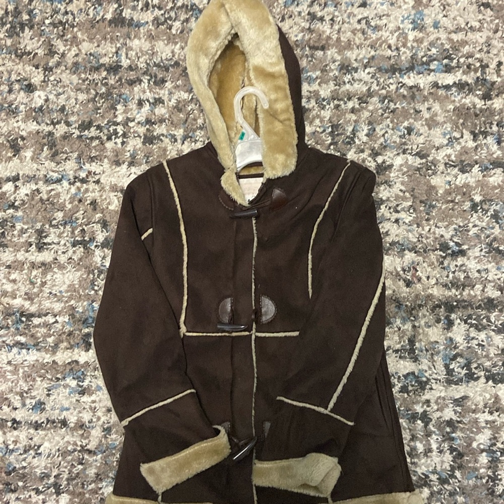 Fur brown jacket